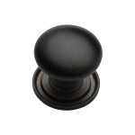 M Marcus Heritage Brass Round Design Victorian Cupboard Knob 25mm 