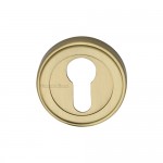 M Marcus Heritage Brass Round Euro Profile Cylinder Escutcheon 53mm 