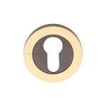 M Marcus Heritage Brass Round Euro Profile Cylinder Escutcheon 53mm 