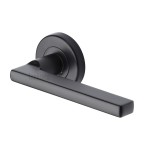 M Marcus Sorrento Vector Design Door Handle Lever Latch on Round Rose 