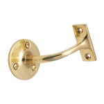 M Marcus Heritage Brass Handrail Brackets 64mm Projection