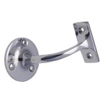 M Marcus Heritage Brass Handrail Brackets 75mm projection