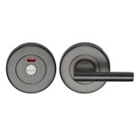 M Marcus Heritage Brass Round Indicator Turn & Release for Bathroom Doors 53mm 