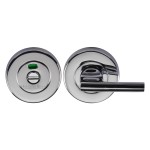 M Marcus Heritage Brass Round Indicator Turn & Release for Bathroom Doors 53mm 