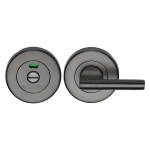 M Marcus Heritage Brass Round Indicator Turn & Release for Bathroom Doors 53mm 