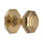 M Marcus Heritage Brass Octagon Centre Door Knob 71mm