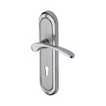 M Marcus Heritage Brass Ambassador Design Door Handle on Plate Apollo Finish