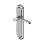 M Marcus Heritage Brass Ambassador Design Door Handle on Plate Apollo Finish