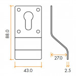 Antimicrobial Eco-Friendly Cylinder & Key Door Pulls