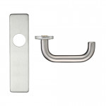 Traditional Lever Latch Furniture – Antimicrobial Satin Stainless Steel