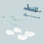 Antimicrobial Double and Single Action Accessory Strap Sets for Floor Springs & Floor Mounted Pivots