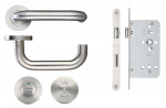 Lift to Lock Bathroom Set (DDA) – Antimicrobial Satin Stainless Steel