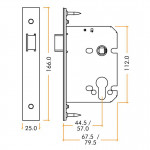 Heavy Duty Upright Latch Case – Antimicrobial Satin Stainless Steel
