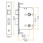 Antimicrobial Eco-Friendly Heavy Duty Bathroom Lock Case