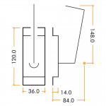 Antimicrobial Eco-Friendly Medium Duty Facility Indicating Bolt