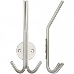 Treble Hat & Coat Hook – Antimicrobial Satin Stainless Steel