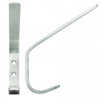 Heavy Duty Strip Pattern Hat & Coat Hook – Antimicrobial Satin Stainless Steel