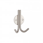Double Coat Hook – Antimicrobial Satin Stainless Steel
