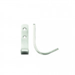 Heavy Duty Strip Pattern Single Coat Hook – Antimicrobial Satin Stainless Steel