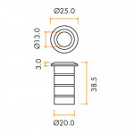 Antimicrobial Eco-Friendly Dust Excluding Socket for Flush Bolts - Concrete