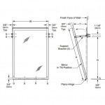 Bobrick B-294 1830 Angle-Frame Two Position Tilt Mirror