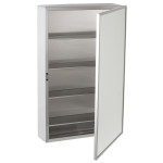Bobrick Surface-Mounted Medicine Cabinet with adjustable shelves
