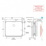 Bobrick B-4354 ConturaSeries® Partition-Mounted Sanitary Napkin Disposal