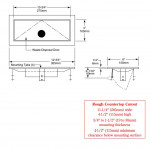 Bobrick B-527 TrimLineSeries™ Waste-Disposal Door for Mounting in Countertops