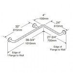 Bobrick B-58616 Two-Wall Horizontal Grab Bar