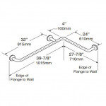 Bobrick B-68616 Two-Wall Horizontal Grab Bar