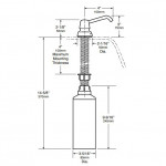 Bobrick B-822 Series Manual Liquid Counter-Mounted Soap Dispensers