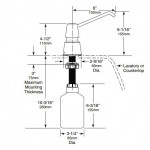 Bobrick B-823 Series Manual Foam Counter-Mounted Soap Dispensers