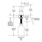 Bobrick B-823 Series Manual Foam Counter-Mounted Soap Dispensers