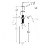 Bobrick B-823 Series Manual Foam Counter-Mounted Soap Dispensers