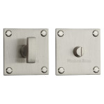 Heritage Brass Square Low profile Thumbturn & Emergency Release – 54 x 54mm