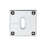 M Marcus Heritage Brass Square Standard Keyhole Escutcheon 54 x 54mm