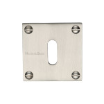 M Marcus Heritage Brass Square Standard Keyhole Escutcheon 54 x 54mm