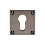 M Marcus Heritage Brass Square Euro Profile Cylinder Escutcheon 54 x 54mm