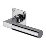 M Marcus Heritage Brass Bauhaus Design Door Handle Lever Latch on Square Rose