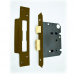 79mm case depth, 57mm backset, square forend bathroom lock