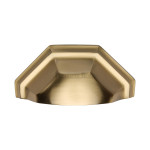 M Marcus Heritage Brass Deco Design Cabinet Drawer Pull 89mm centre to centre