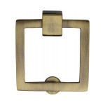 M Marcus Heritage Brass Square Drop Down Cabinet Handle 50 x 50mm