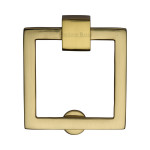 M Marcus Heritage Brass Square Drop Down Cabinet Handle 50 x 50mm