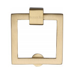 M Marcus Heritage Brass Square Drop Down Cabinet Handle 50 x 50mm