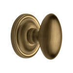 M Marcus Heritage Brass Chelsea Design Mortice Knob on Rose