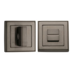 M Marcus Heritage Brass Square Thumbturn & Emergency Release with stepped edge 54 x 54mm