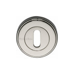 M Marcus Heritage Brass Round Standard Key Escutcheon 53mm 