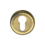 M Marcus Heritage Brass Round Euro Profile Cylinder Escutcheon 53mm 