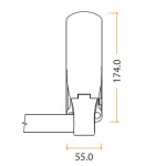 Panic Latch for Single Doors