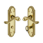 Heritage Brass Gainsborough Design Door Handle on Plate – Polished Brass